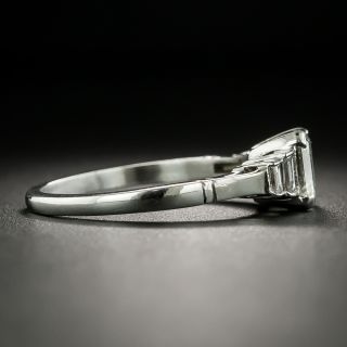 Art Deco Style 1.01 Carat Square Emerald-Cut Diamond Engagement Ring - GIA