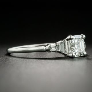 Art Deco Style 1.03 Carat Emerald-Cut Diamond Engagement Ring - GIA G SI1