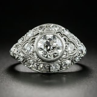 Art Deco 1.20 Carat Diamond Platinum Engagement Ring - GIA H VS2 - 2