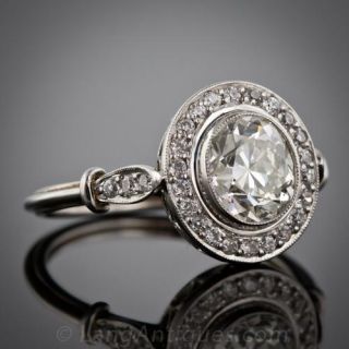 Art Deco Style 1.50 Carat Diamond Engagement Ring