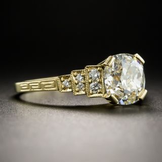 Art Deco Style 1.62 Carat Diamond Ring - GIA L I1