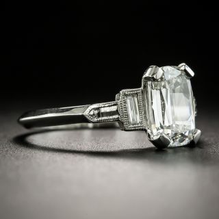 Art Deco Style 1.72 Carat Diamond Engagement Ring - GIA H SI1