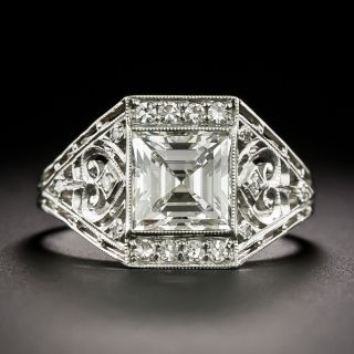 Art Deco-Style 2.15 Carat Square Diamond Ring - GIA J VS2 - 3