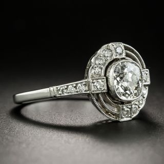 Art Deco Style .90 Carat Diamond Engagement Ring
