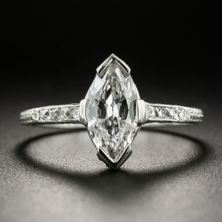 Art Deco Style .92 Carat Diamond Engagement Ring - GIA - 2