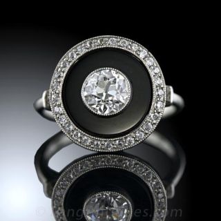 Art Deco Diamond Engagement Ring 