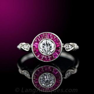Art Deco Diamond Engagement Ring 
Art Deco Jewelry 