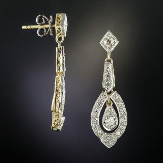 Art Deco Style Diamond Drop Earrings