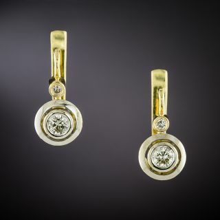 Art Deco-Style Diamond Drop Earrings - 2