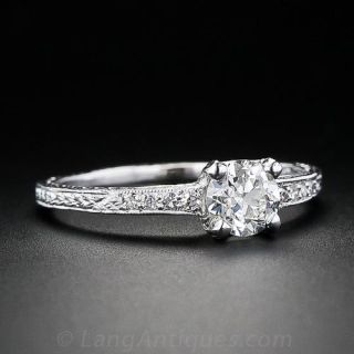 Art Deco Style Diamond Engagement Ring