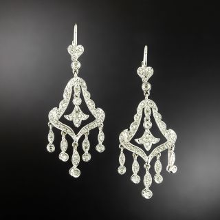 Art Deco-Style Diamond Girandole Earrings - 2