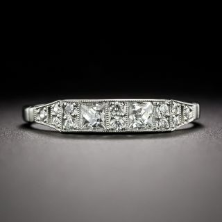 Art Deco Style French-Cut Diamond Band Ring - 3