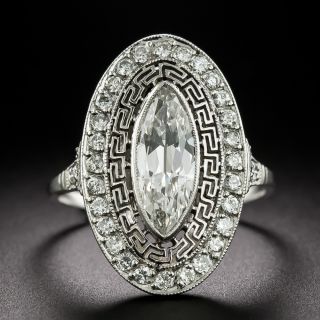 Art Deco-Style Marquise Diamond Ring - 2