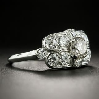Art Deco Style Mid-20th Century .80 Carat Diamond Engagement Ring