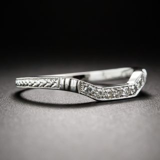 Art Deco Style Square Contour Wedding Band