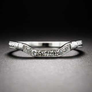 Art Deco Style Square Contour Wedding Band