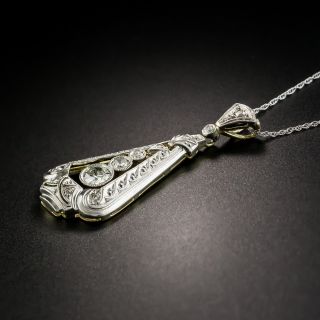 Art Deco Style Three-Diamond Pendant