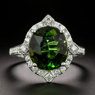 Art Deco-Style Tourmaline and Diamond Ring - 3