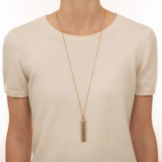 Art Deco Telescopic Pencil Pendant