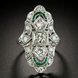 Art Deco Three-Stone Diamond Dinner Ring - 3