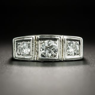 Art Deco Three-Stone Diamond Ring - 2