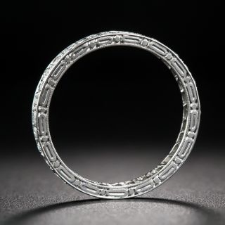Art Deco Tiffany & Co. Diamond Eternity Wedding Band - Size 6