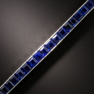 Art Deco Tiffany & Co. Sapphire Line Bracelet - 3