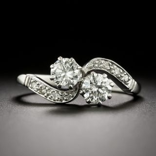 Art Deco Toi et Moi Diamond Ring - 3