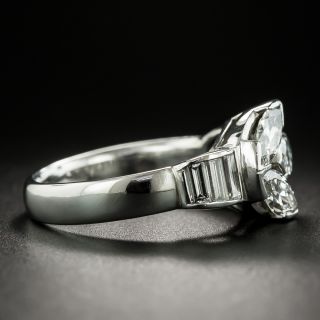 Art Deco Triple Marquise Diamond Ring