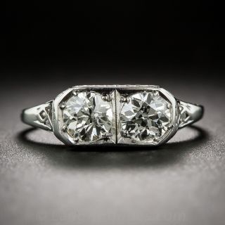 Art Deco Twin Diamond Ring