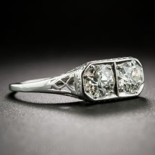 Art Deco Twin Diamond Ring