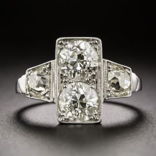 Art Deco Twin-Stone Toi et Moi Diamond Ring - 2