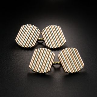 Art Deco Two-Tone Cufflinks - 2