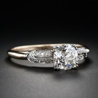 Art Deco Two-Tone Diamond Engagement Ring