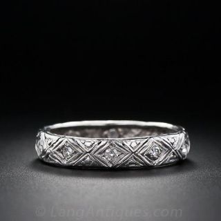 Art Deco Wedding Band