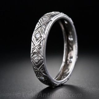 Art Deco Wedding Band