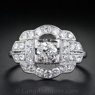 Art Deco Whitehouse Bros. Diamond Engagment Ring