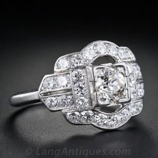 Art Deco Whitehouse Bros. Diamond Engagment Ring