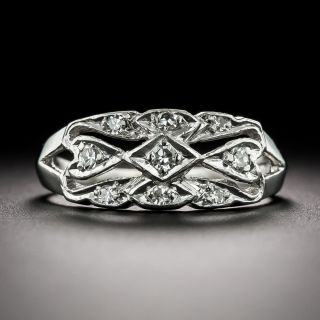 Art Deco Woven Diamond Band - 2