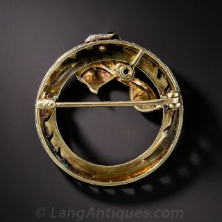 Art Deco Wreath Pin by Krementz