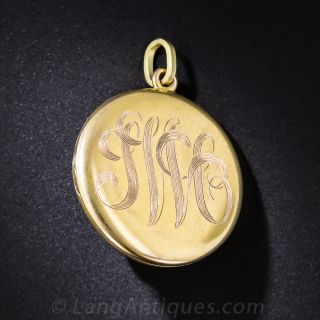 Art Nouveau 14k Bear Locket