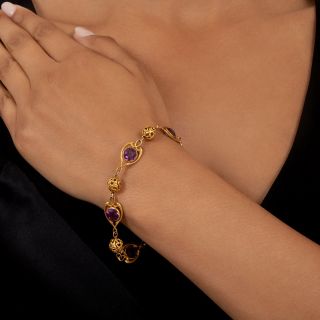 Art Nouveau Amethyst Bracelet