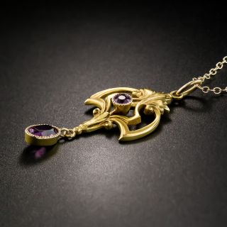 Art Nouveau Amethyst Pendant