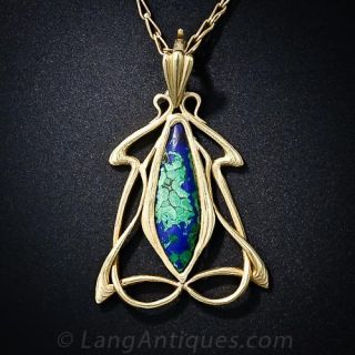 Art Nouveau Azure Malachite