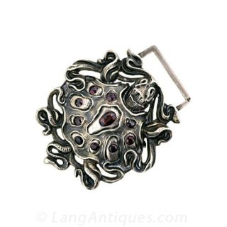 Art Nouveau Belt Buckle Main View