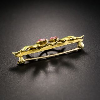 Art Nouveau Bleeding Hearts Pin by Krementz