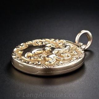 Art Nouveau British Lion Locket