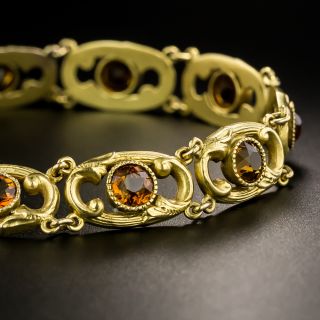 Art Nouveau Citrine Bracelet  - 2