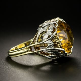 Art Nouveau Citrine Ring by Allsopp Brothers