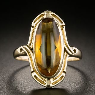 Art Nouveau Citrine Ring - 2